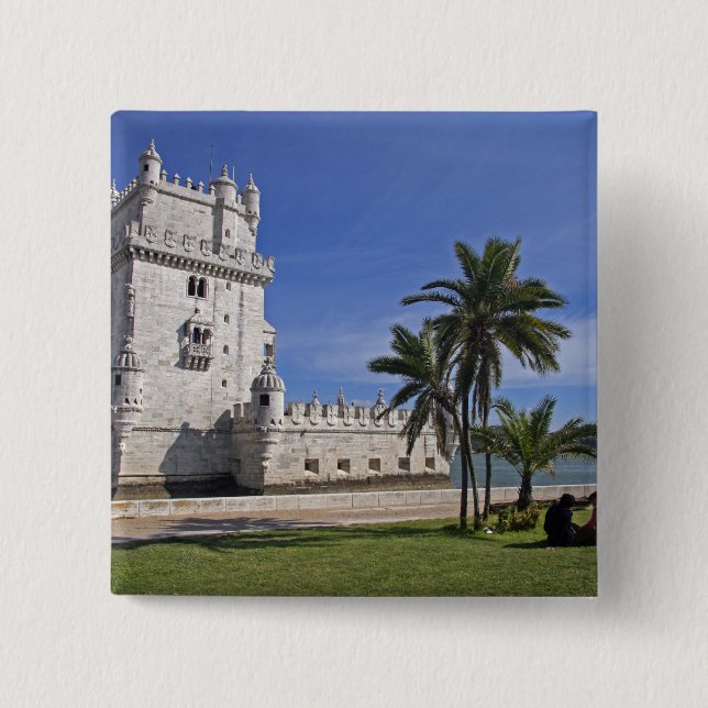 Chapa Cuadrada Portugal, Lisboa. Torre Belem, UNESCO 2 (Anverso)