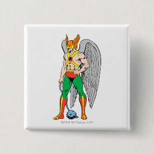 Chapa Cuadrada Pose de Hawkman