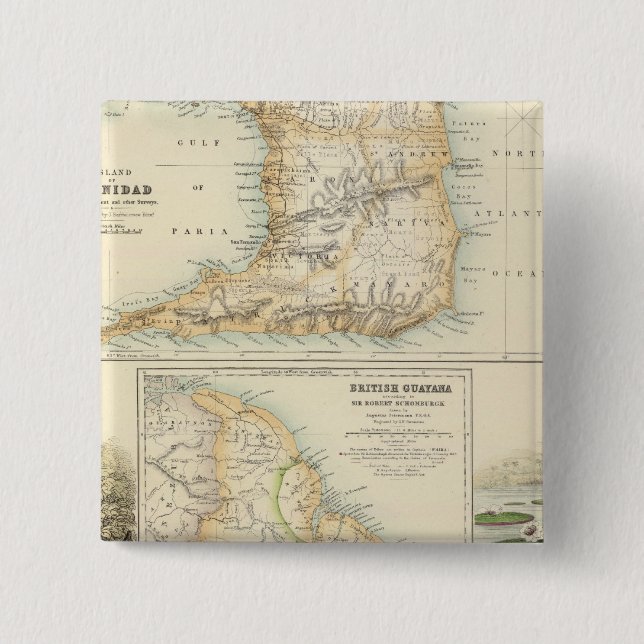 Chapa Cuadrada Posesiones británicas en la costa noreste (Anverso)