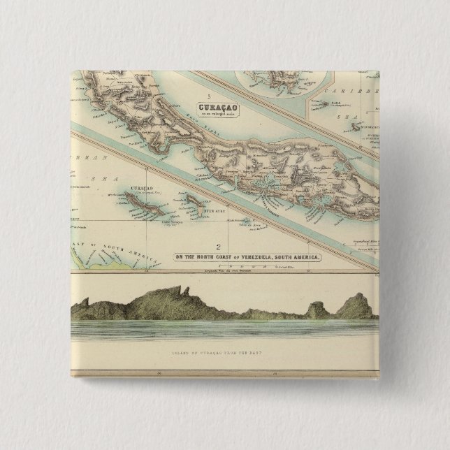 Chapa Cuadrada Posesiones holandesas (Anverso)