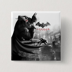 Chapa Cuadrada POSTER de CA - Batman Gargoyle Ledge