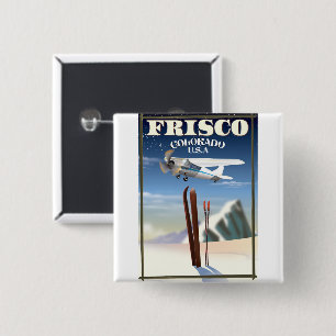 Chapa Cuadrada Póster de viaje Frisco Colorado EE. UU.