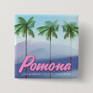 Chapa Cuadrada Poster del viaje de Pomona, California los