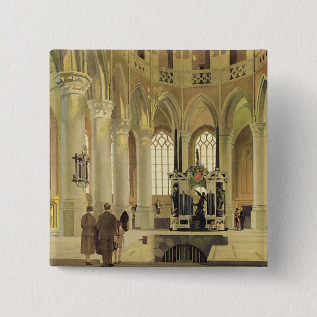 Chapa Cuadrada Poster Delft LNER (Anverso)