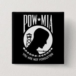 Chapa Cuadrada POW MIA Héroes militares estadounidenses prisioner