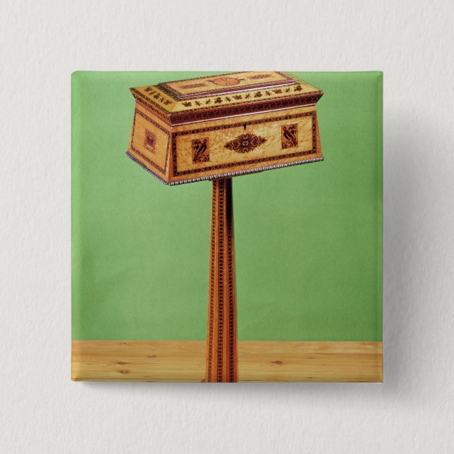 Chapa Cuadrada poy del té de las Tunbridge-mercancías (Anverso)