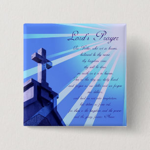 Chapa Cuadrada Prayer Design Pin de señor
