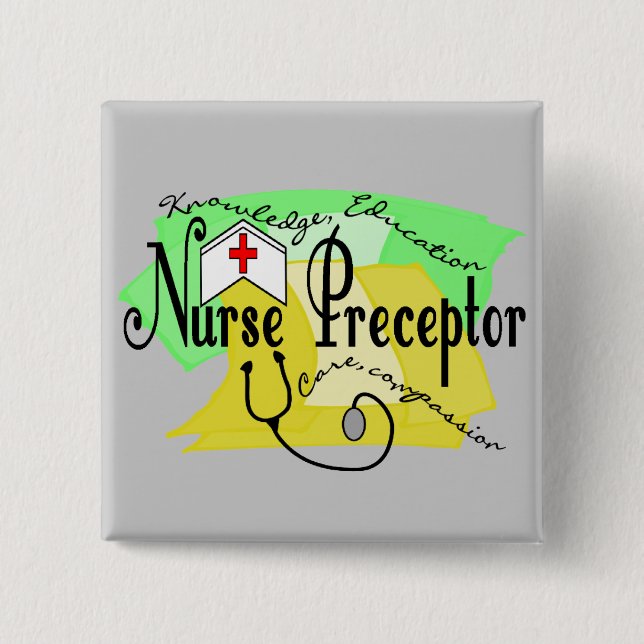 Chapa Cuadrada Preceptor de la enfermera (Anverso)