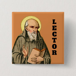 Chapa Cuadrada Predicación de la abeja venerable (P 008)