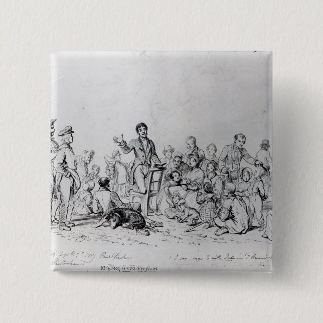 Chapa Cuadrada Predicador de The Field, 1837 (Anverso)