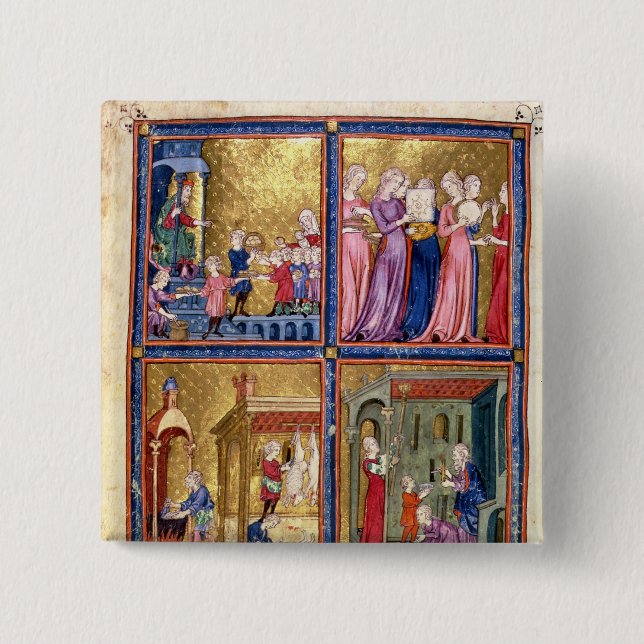 Chapa Cuadrada Preparaciones para el Passover (Anverso)