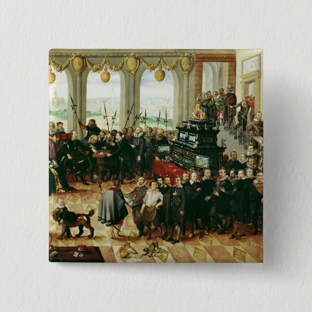 Chapa Cuadrada Presentación a duque Phillip II (Anverso)