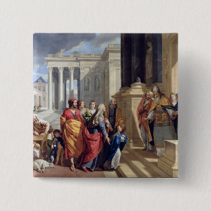 Chapa Cuadrada Presentación de la Virgen en el templo