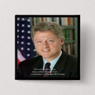 Chapa Cuadrada President Clinton "Helping Others" Wisdom Gifts