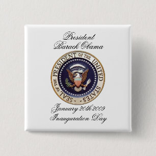 Chapa Cuadrada Presidente Barack Obama
