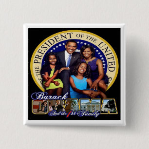 Chapa Cuadrada Presidente Barack Obama '08