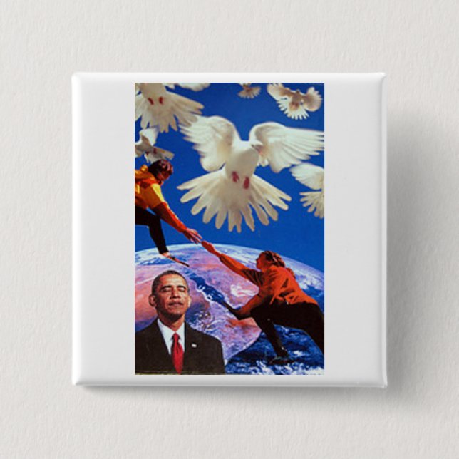 Chapa Cuadrada Presidente de la paz (Anverso)