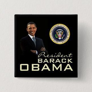 Chapa Cuadrada Presidente Obama