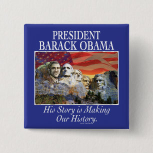 Chapa Cuadrada Presidente Obama Rushmore Gear