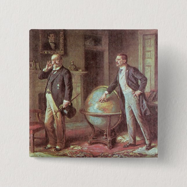 Chapa Cuadrada Presidente Theodore Roosevelt (Anverso)