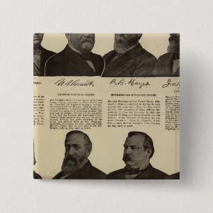 Chapa Cuadrada Presidentes de Estados Unidos, autografías, biogr