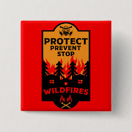 Chapa Cuadrada Prevención de incendios forestales