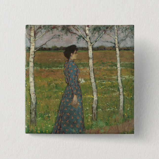 Chapa Cuadrada Primavera (Anverso)