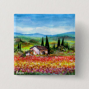 CHAPA CUADRADA PRIMAVERA EN LA TOSCANA