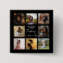 Chapa Cuadrada Primer Día de la Madre elegante