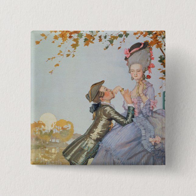 Chapa Cuadrada Primer Love, 1916 (Anverso)