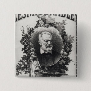 Chapa Cuadrada Primera edición de Titlepage de 'Les Miserables