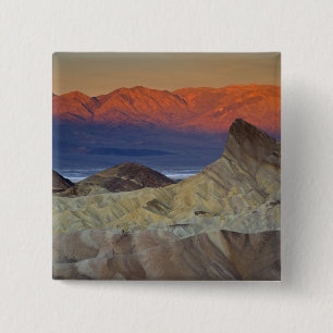 Chapa Cuadrada Primera luz de la mañana en Zabriskie Point y