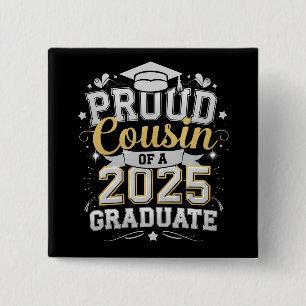 Chapa Cuadrada Primo Orgulloso De Un Graduado De La Graduación De