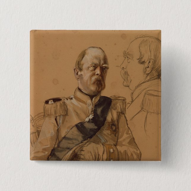 Chapa Cuadrada Prince Otto Von Bismarck (Anverso)