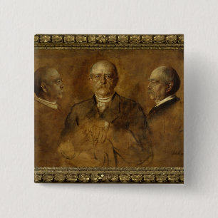 Chapa Cuadrada Prince Otto Von Bismarck, 1884