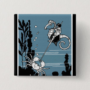 Chapa Cuadrada Prince y el caballito de mar