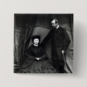 Chapa Cuadrada Princesa Alicia y príncipe Luis de Hesse, 1860