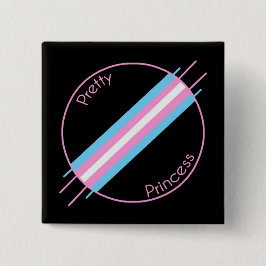 Chapa Cuadrada Princesa bonita Pin