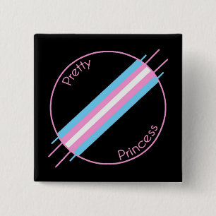 Chapa Cuadrada Princesa bonita Pin