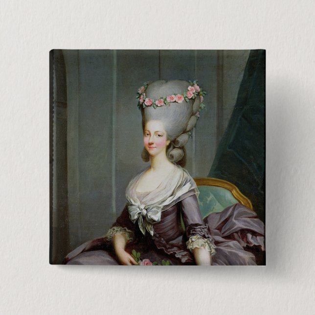 Chapa Cuadrada Princesa de Marie-Teresa de Saboya-Carignan (Anverso)