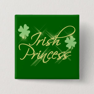 Chapa Cuadrada Princesa irlandesa Button