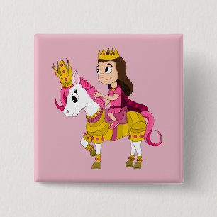 Chapa Cuadrada Princesa personalizado