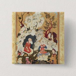 Chapa Cuadrada Príncipe que visita un asceta