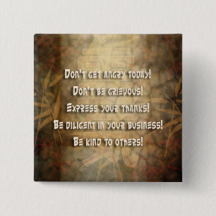 Chapa Cuadrada Principios de REIKI Usui