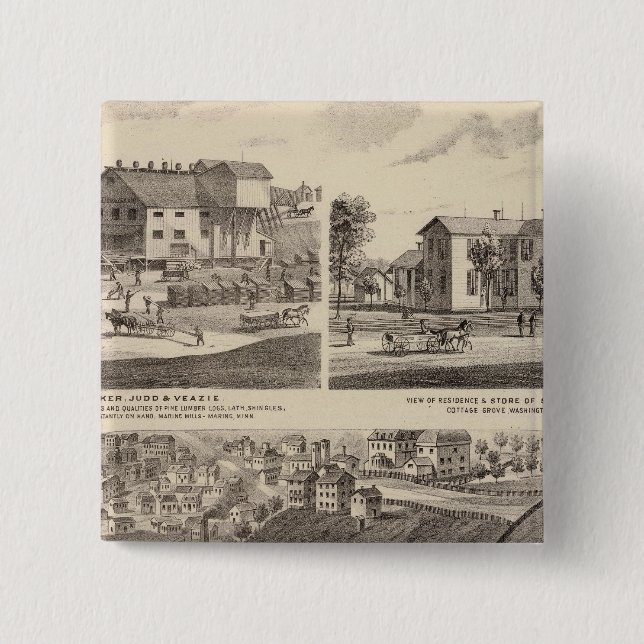 Chapa Cuadrada Prisión Estatal de Minnesota (Anverso)