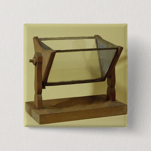 Chapa Cuadrada Prisma del agua de Goethe (Anverso)