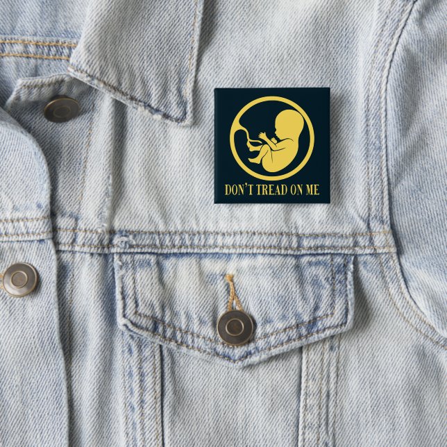 Chapa Cuadrada Pro Life Catholic Don't Tread on Me  (In situ)