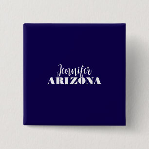 Chapa Cuadrada Profesional elegante moderno minimalista azul oscu
