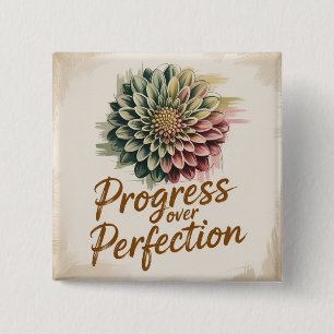 Chapa Cuadrada Progreso Sobre Perfección