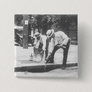 Chapa Cuadrada Prohibición de verter Whisky en una cosecha de ar